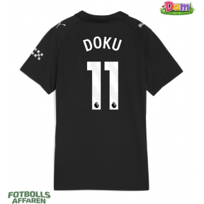 Manchester City Jeremy Doku #11 Bortatröja Kvinnor 2025-26 Kortärmad